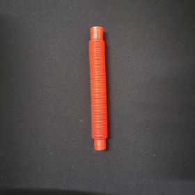 1pc Fidget Toys Creative Magical Toy Colorful Circle Funny Toys Folding Plastic Pop Tube Coil Children'S Development Educational (Color: Red)