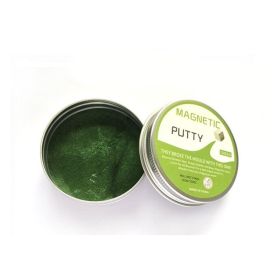 Magnetic Mud ; Magnetic Plasticine; Magnetic Mud; Creative Decompression Toy Devouring Magnet Mud (Color: Green)
