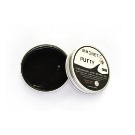 Magnetic Mud ; Magnetic Plasticine; Magnetic Mud; Creative Decompression Toy Devouring Magnet Mud (Color: Black)