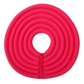Cat Recovery Collar 8 Colors Pet Neck Cone Adjustable Easy Clean Puppy Kitty Surgery Recovery Collar Anti-bite Cone (Color: Rose red, size: Xl)