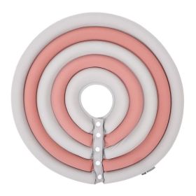 Cat Recovery Collar 8 Colors Pet Neck Cone Adjustable Easy Clean Puppy Kitty Surgery Recovery Collar Anti-bite Cone (Color: Gray  Pink, size: Xl)