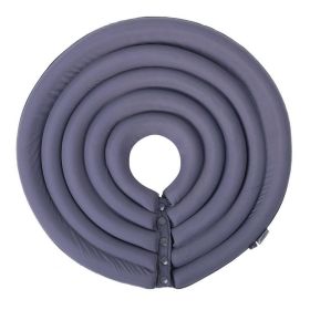 Cat Recovery Collar 8 Colors Pet Neck Cone Adjustable Easy Clean Puppy Kitty Surgery Recovery Collar Anti-bite Cone (Color: Grey, size: Xl)